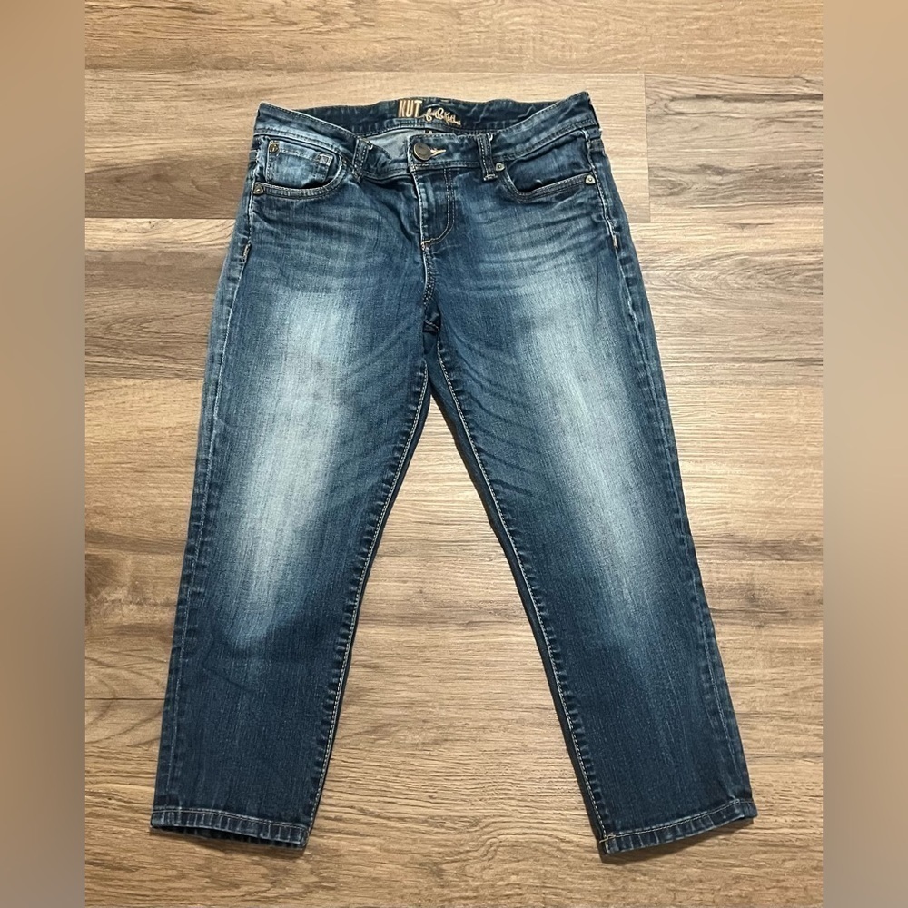 Kut From the Kloth Cropped Straight Leg Jeans